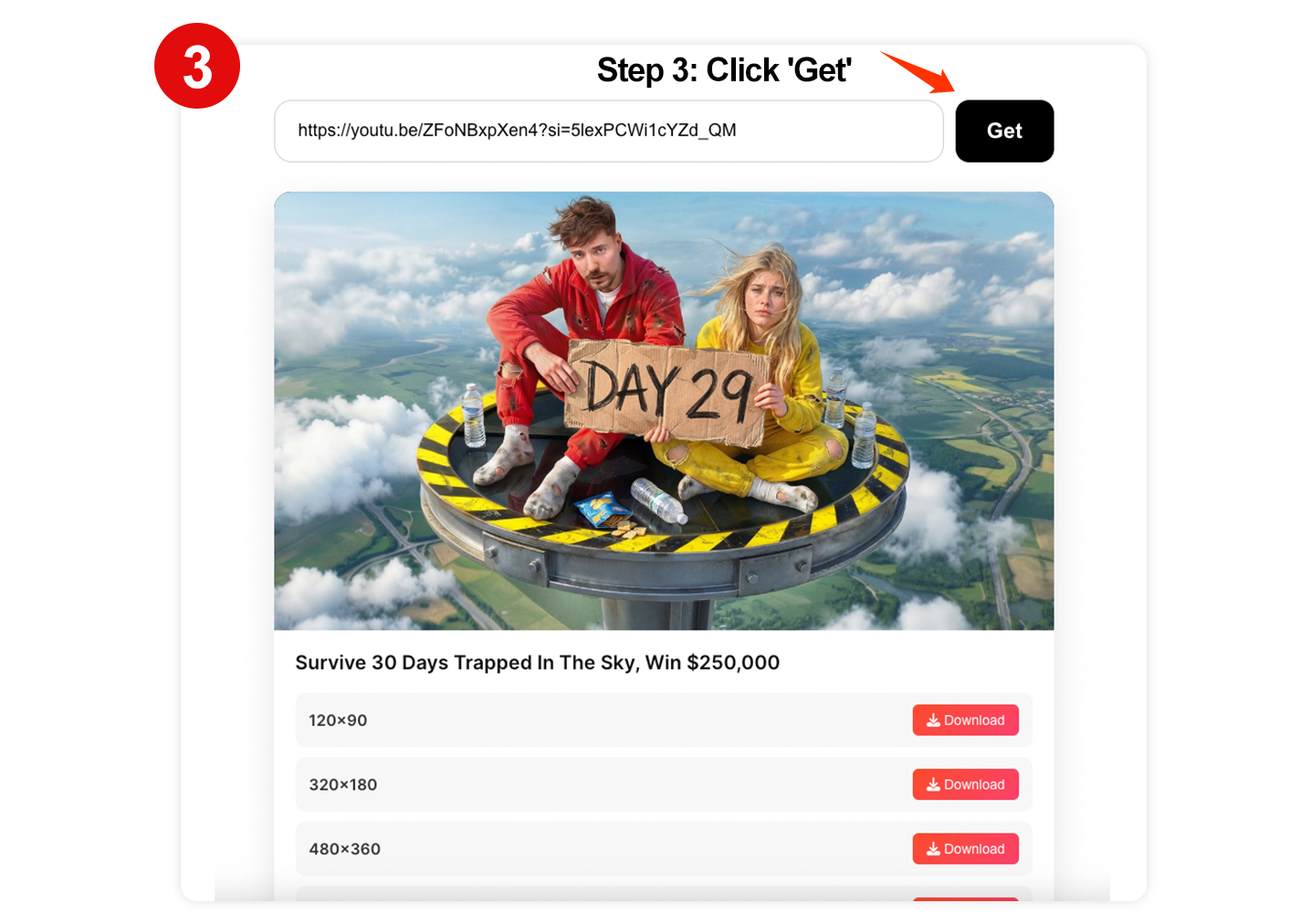 Choose thumbnail size